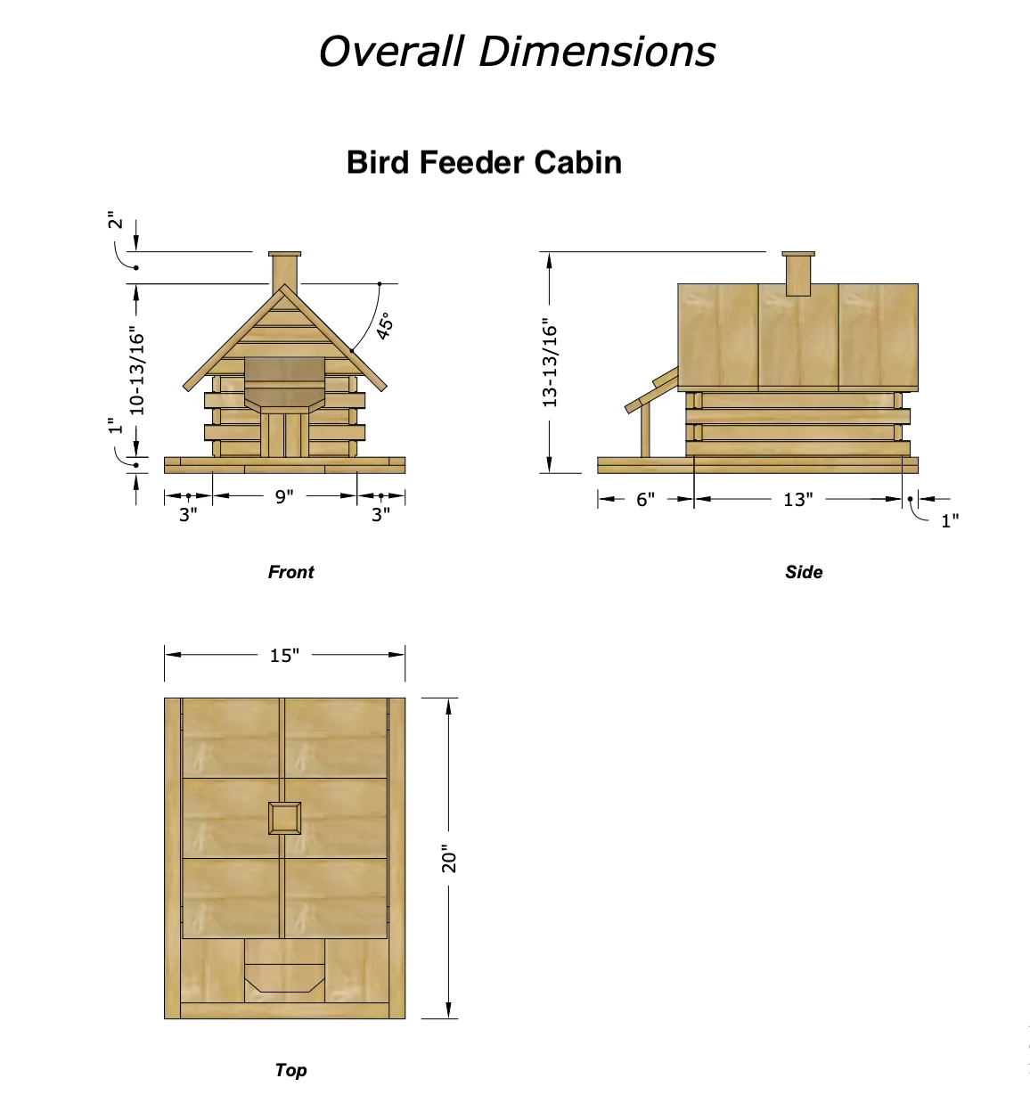 Cabin Bird Feeder Digital Plans product image (2)