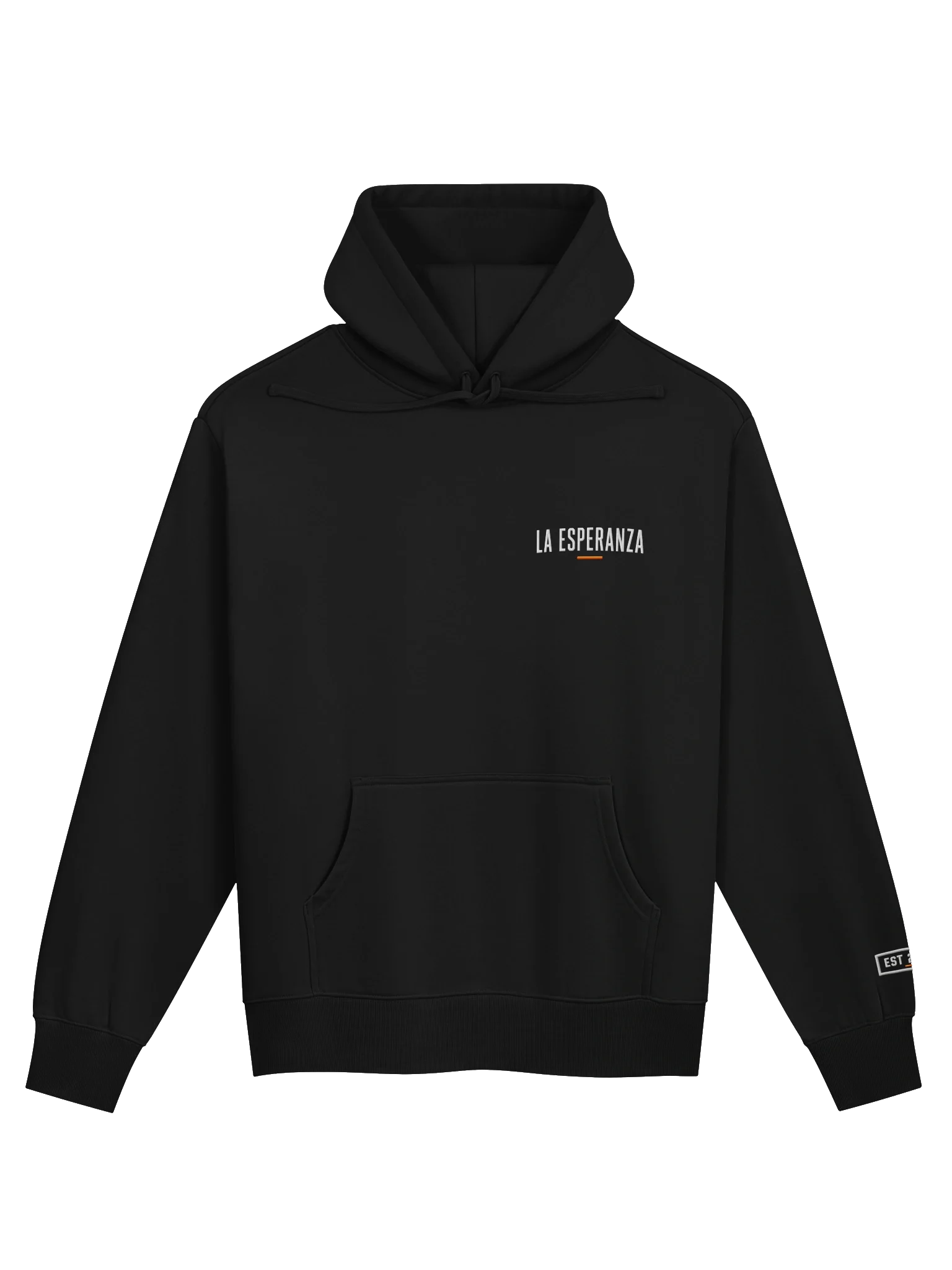 La Esperanza Minimal Black Hoodie