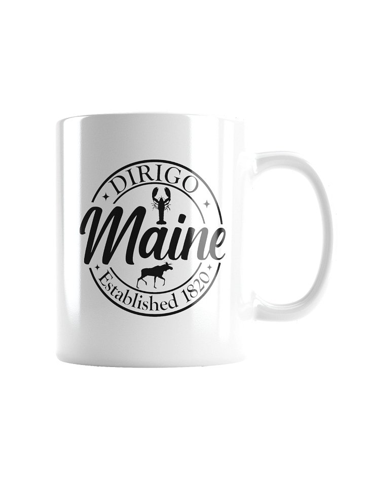 Maine Dirigo Est 1820 Lobster Moose Mug Cup product image (6)