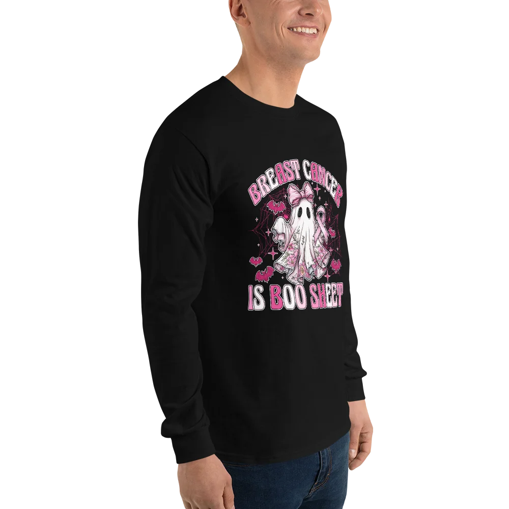 Breast Cancer is Boo Sheet Long Sleeve product image (12)