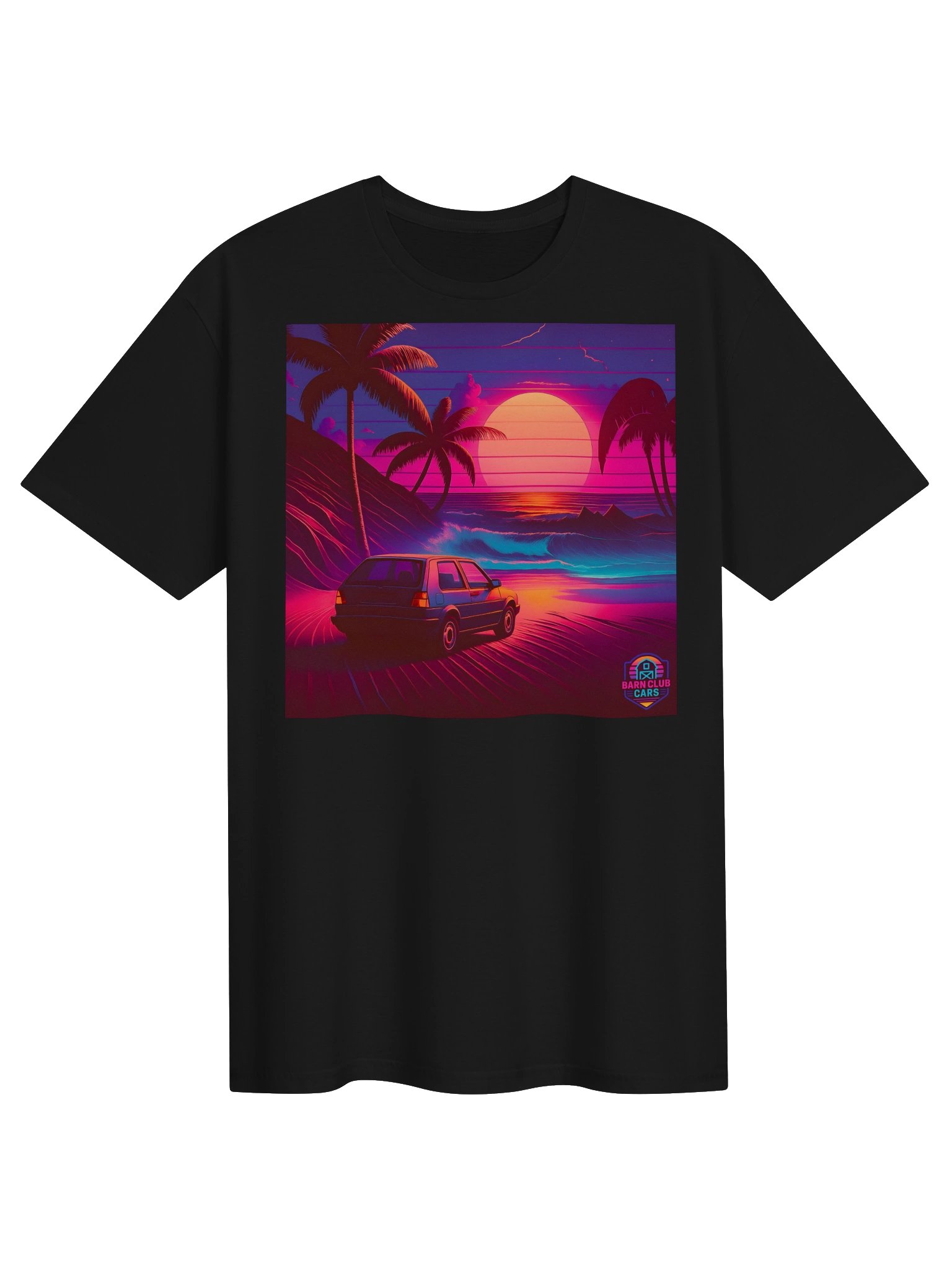 Synth Wave MK2 Golf T Shirt product image (3)