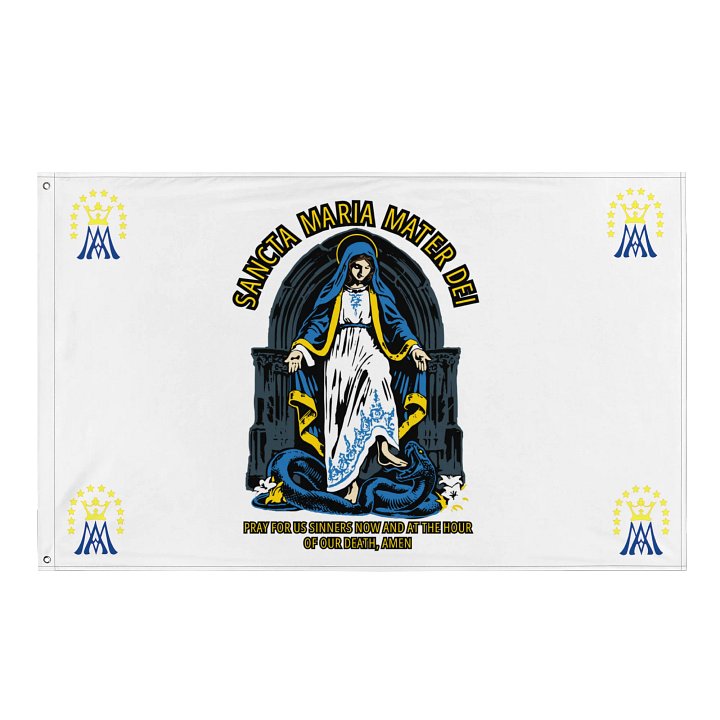 Most Holy Mary Theotokos Ora Pro Nobis Flag product image (1)