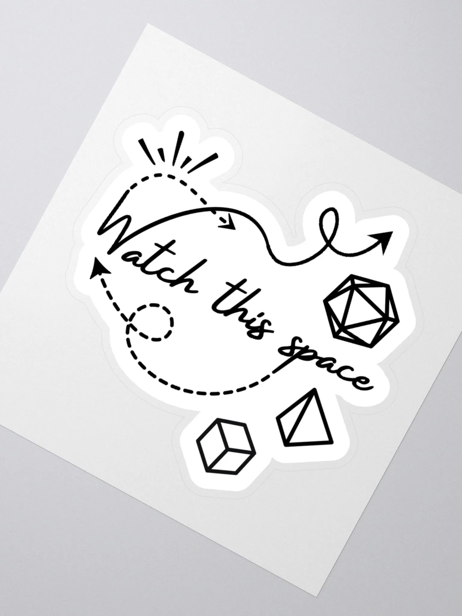 Watch This Space Kiss Cut Stickers product image (2)