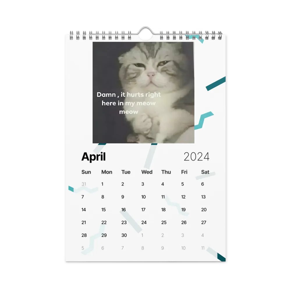 Wall Calendar (2024): Meme Cats product image (2)