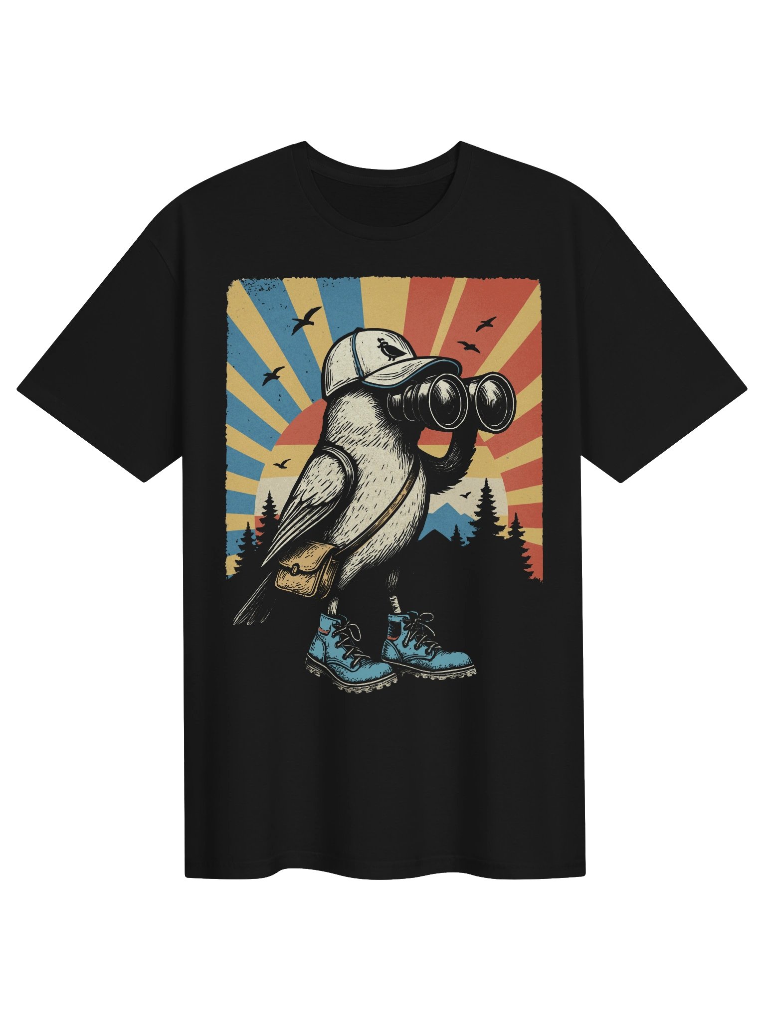 Bird Nerd Shirt Retro Birdwatching Ornithologist Birder Funny product image (1)