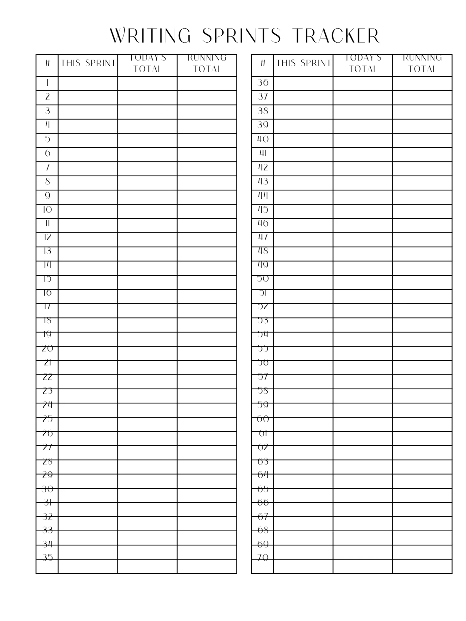 Writing Sprint Tracker product image (1)