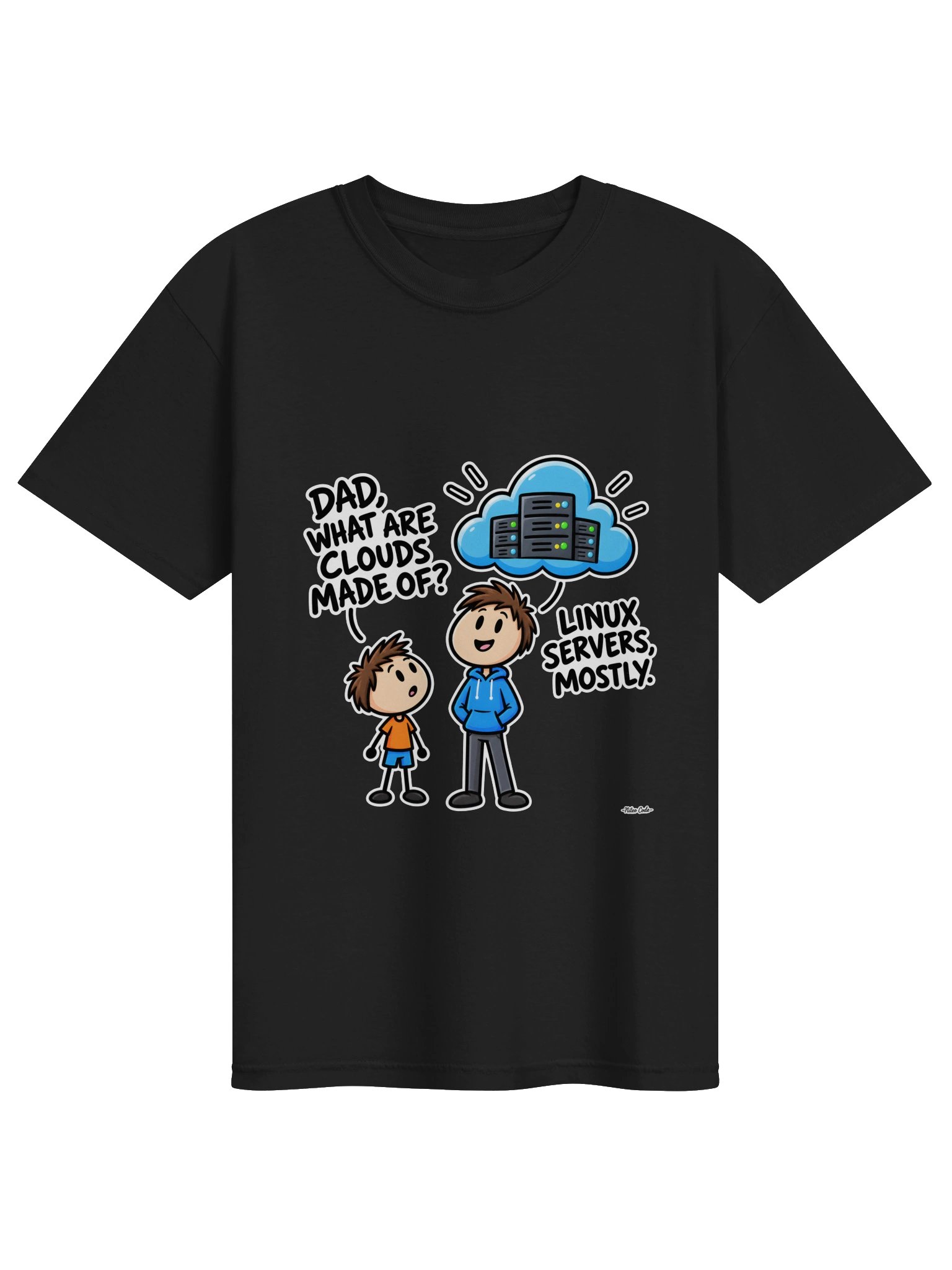 Linux Servers, Mostly — Cloud Computing Joke Tee product image (5)