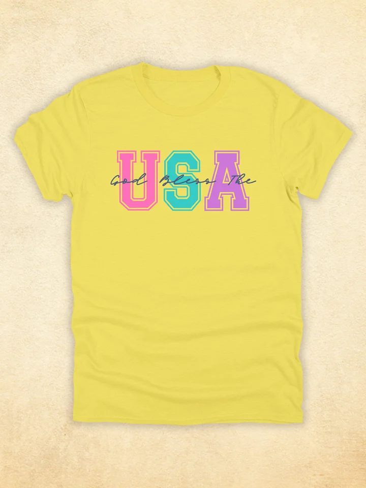 GOD Bless The USA T-shirt, Summer Vibes product image (2)