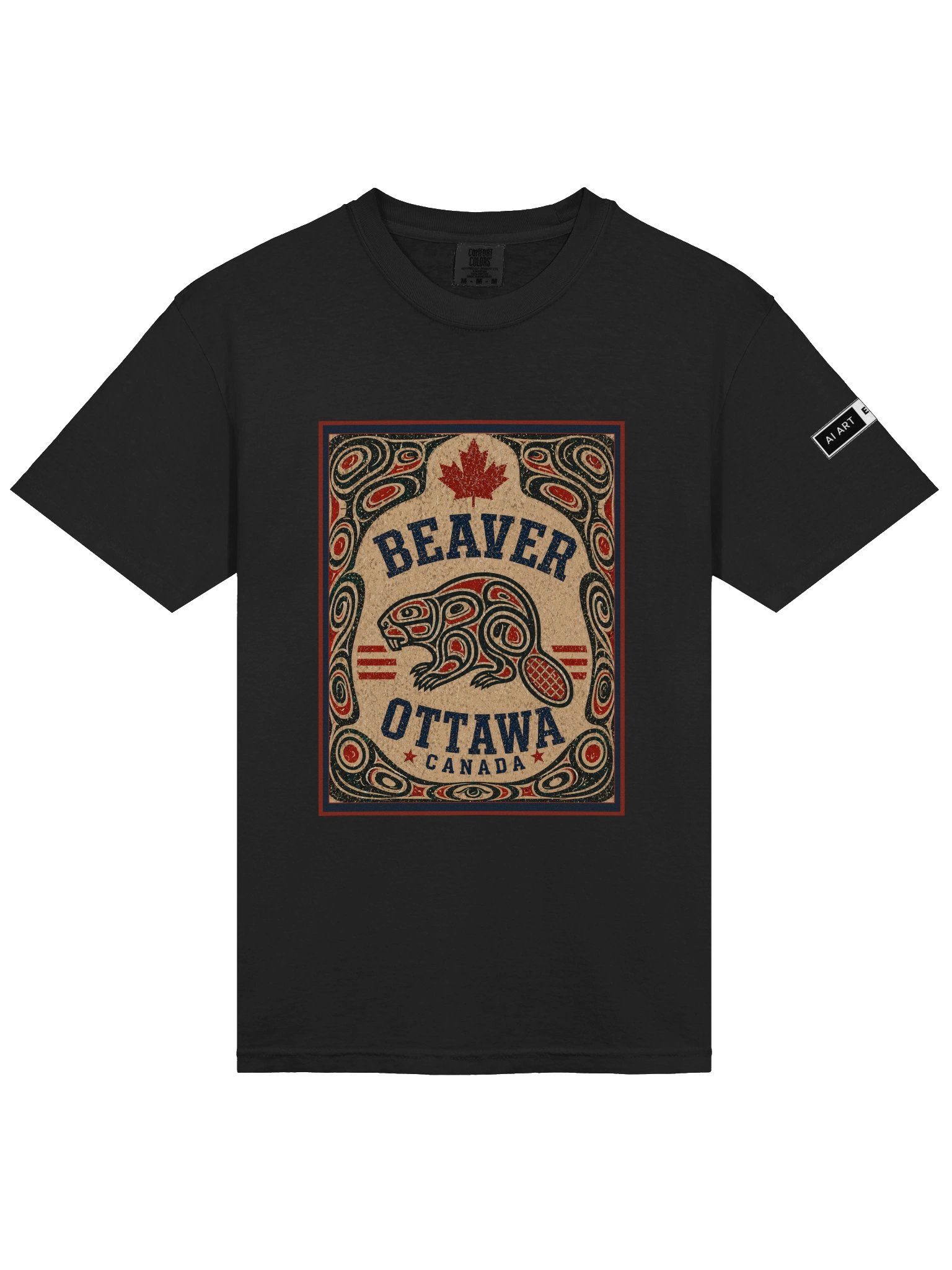 "HAIDA BEAVER OTTAWA" 100% cotton T-shirt product image (1)