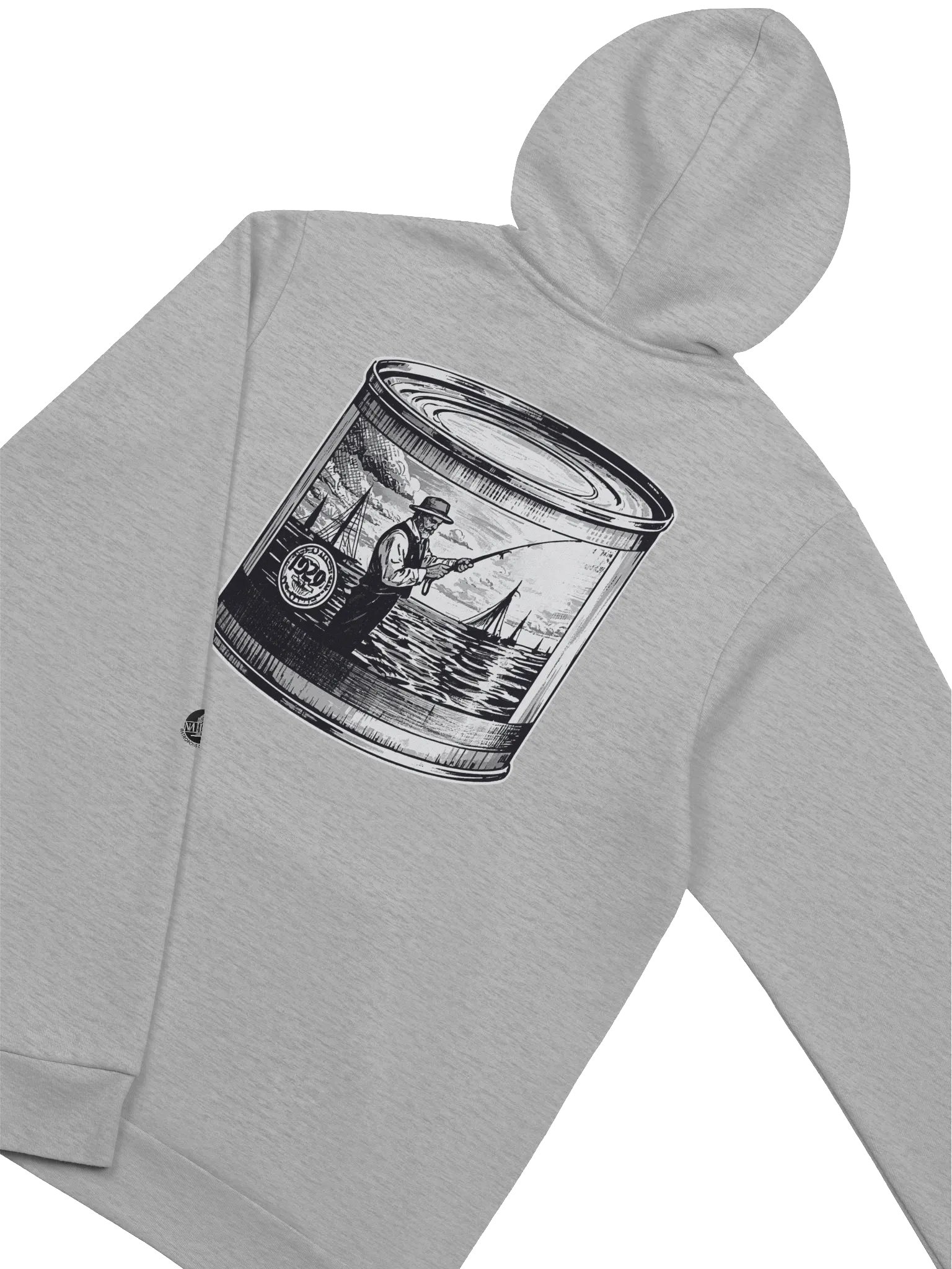 Gone Fishin' Vintage Inspired Back Graphic - Hoodie product image (2)