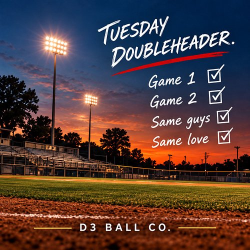Tuesday doubleheader.

Same guys. Same game. Same reason we keep showing up.

Wouldn’t trade it for anything. ⚾️

For those w...