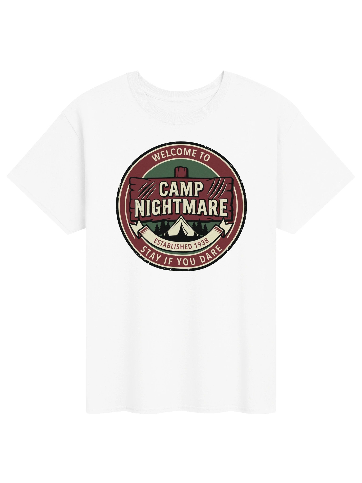 Camp Nightmare Vintage Horror Sign T-Shirt product image (9)