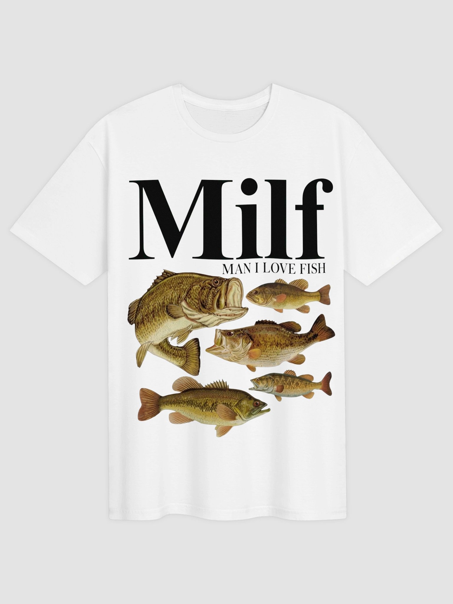 Funny Women's T-Shirt | MILF Man I Love Fish Graphic Tee | Novelty Fishing Shirt Gift for Her product image (3)
