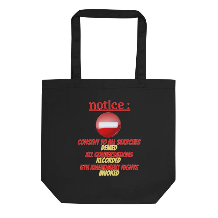 NOTICE : CONSENT TO ALL SEARCHES DENIED product image (1)