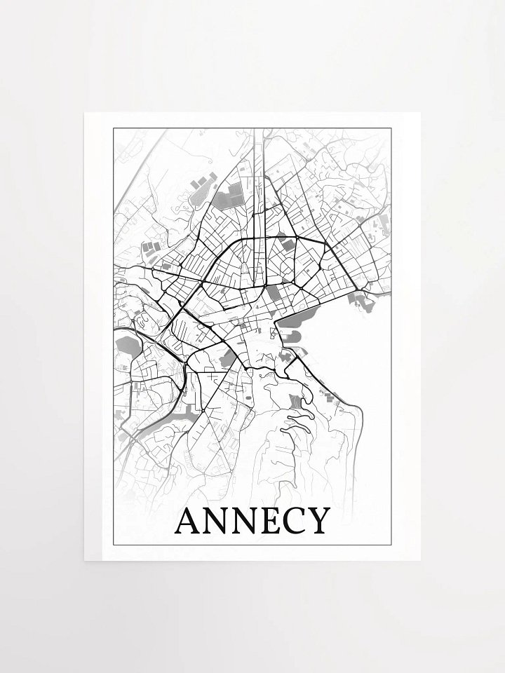 Annecy, France, city map print product image (5)