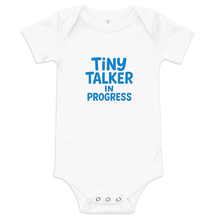 Tiny Talker in Progress Baby Onesie product image (2)