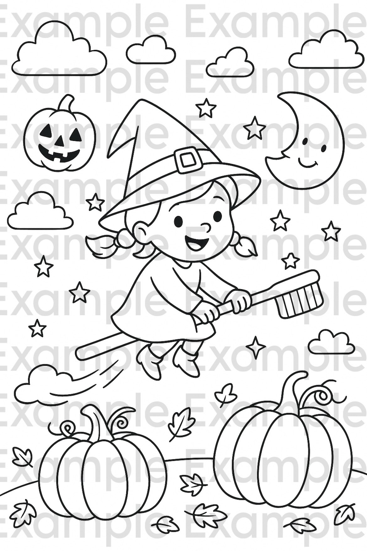 Witchy Smiles Coloring Pages product image (2)