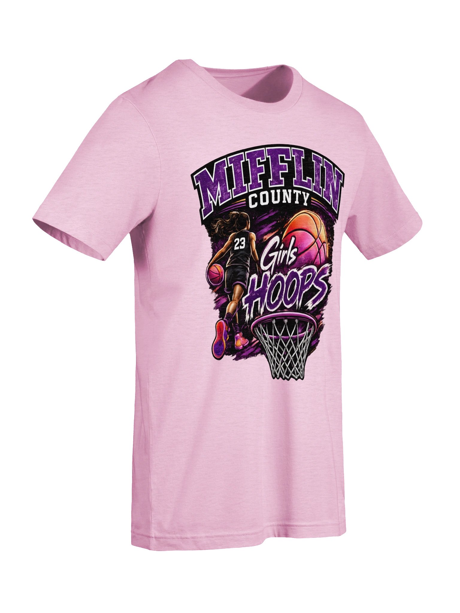 Miflin County Girls Hoops Basketball Tee product image (37)