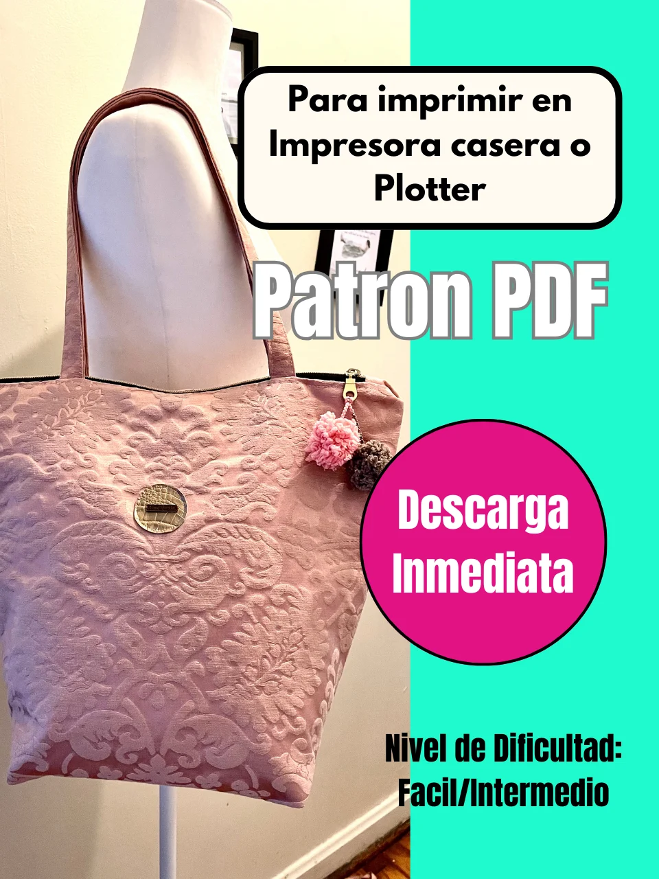 Patrón Digital en PDF Bolso Tote Camille product image (4)