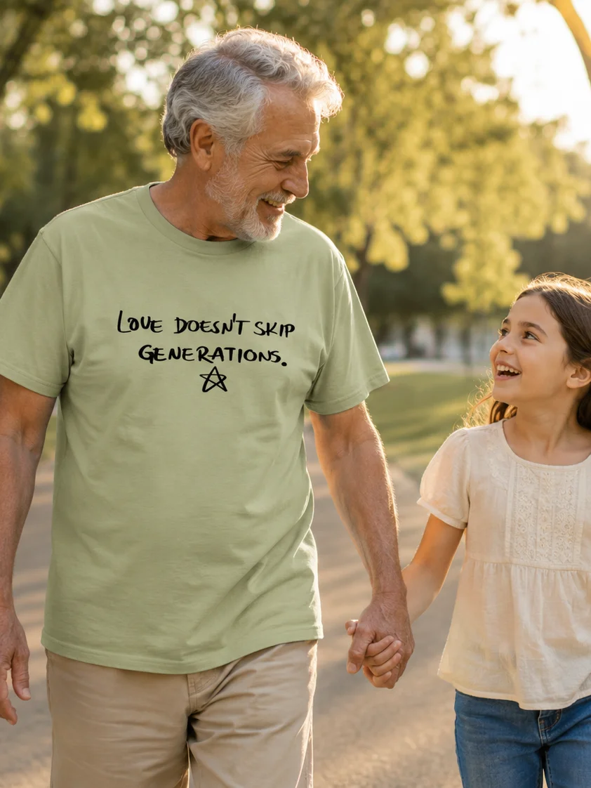 Grandparent Gift T Shirt, New Grandma Grandpa Gift, Grandparent Announcement Tee, Meaningful Family Shirt, Handwritten Unisex Tee product image (2)