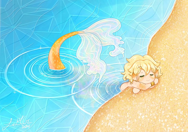 Sparkling Surf Print product image (1)