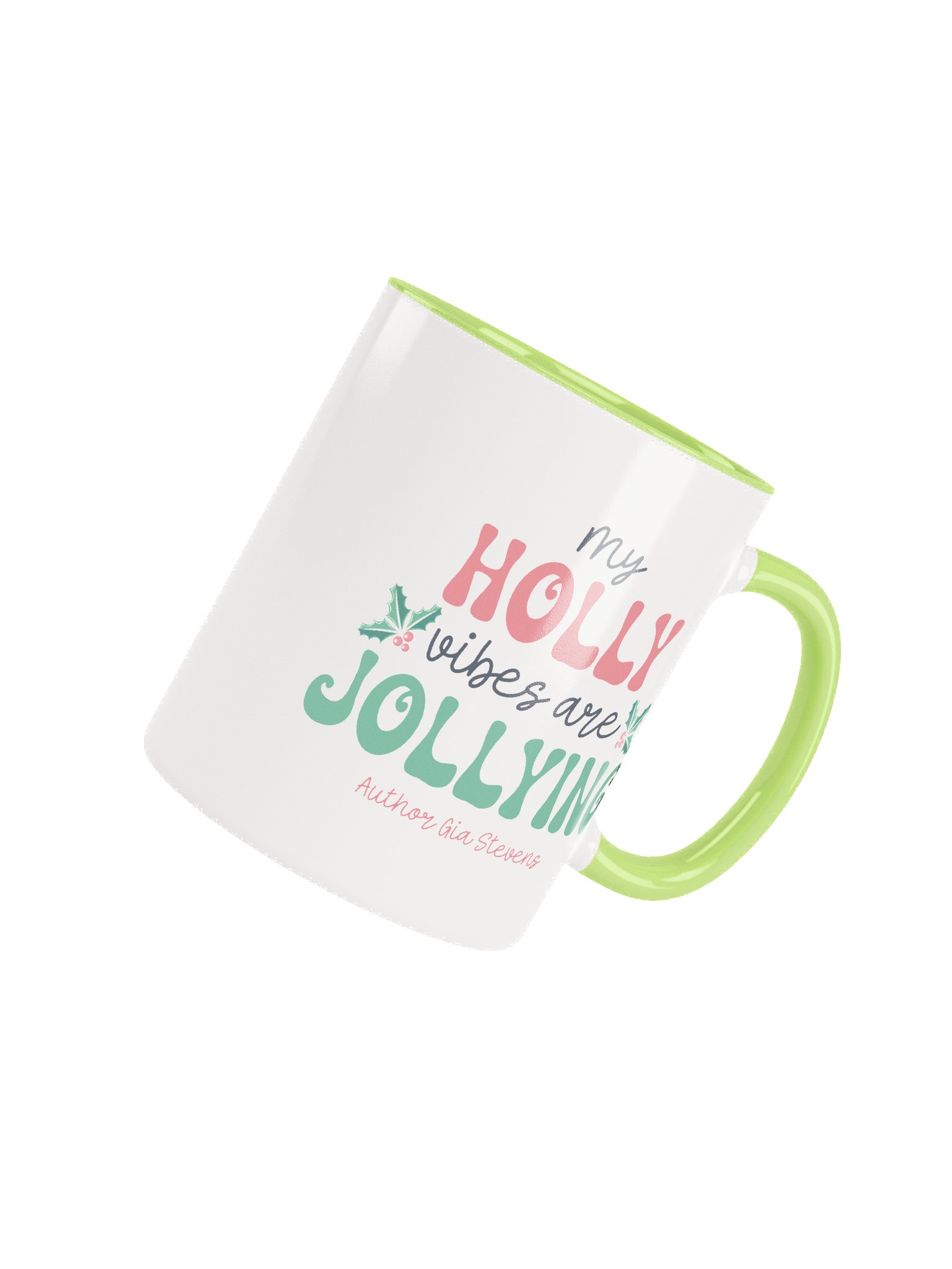 Holly Jolly Vibes Festive Ceramic Mug product image (8)
