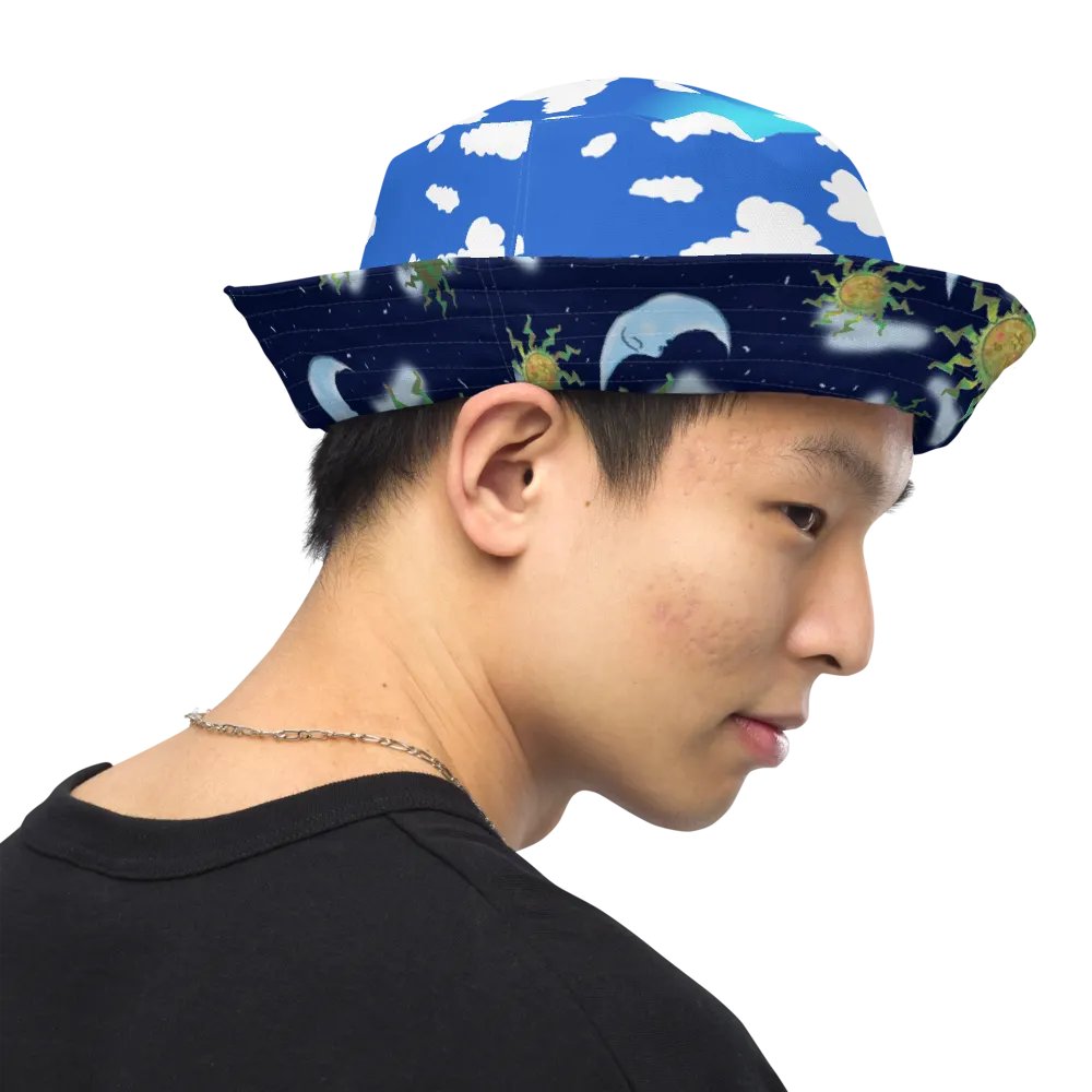 Clouds and Antique Sun Bucket Hat product image (7)
