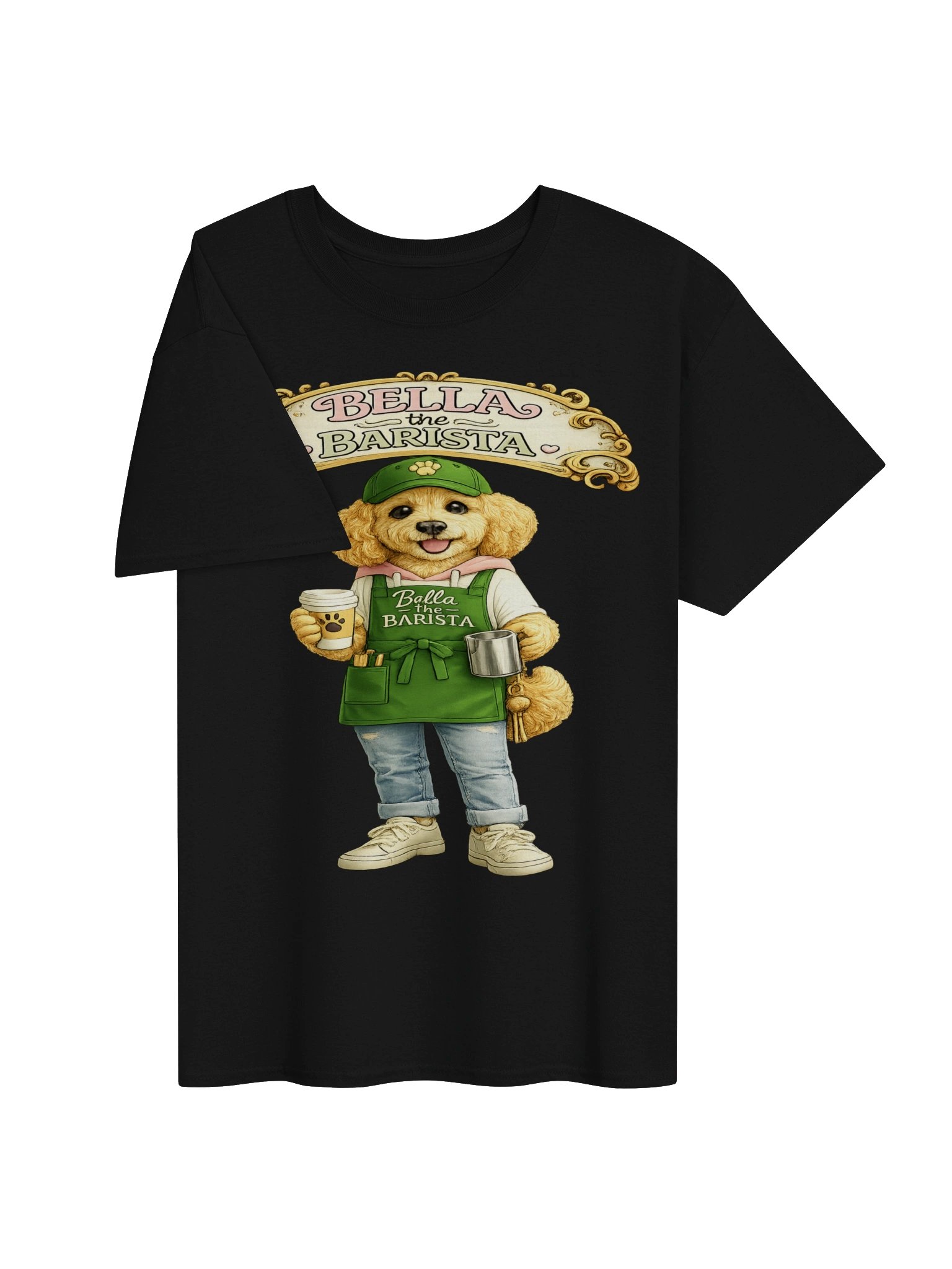 Bella the Barista Dog Adult Tee product image (19)