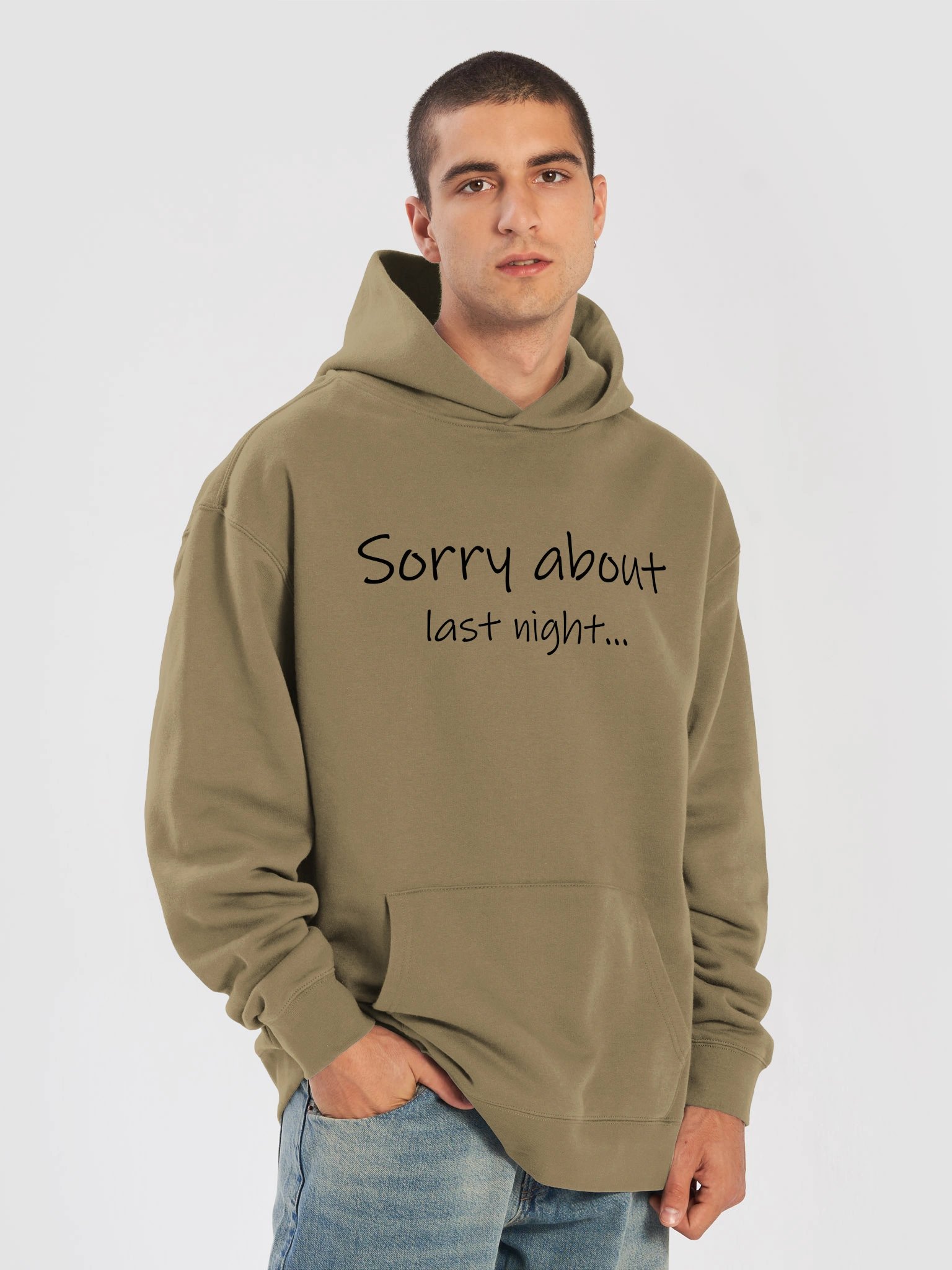 Sorry About Last Night Relaxed Hoodie Lt. product image (34)