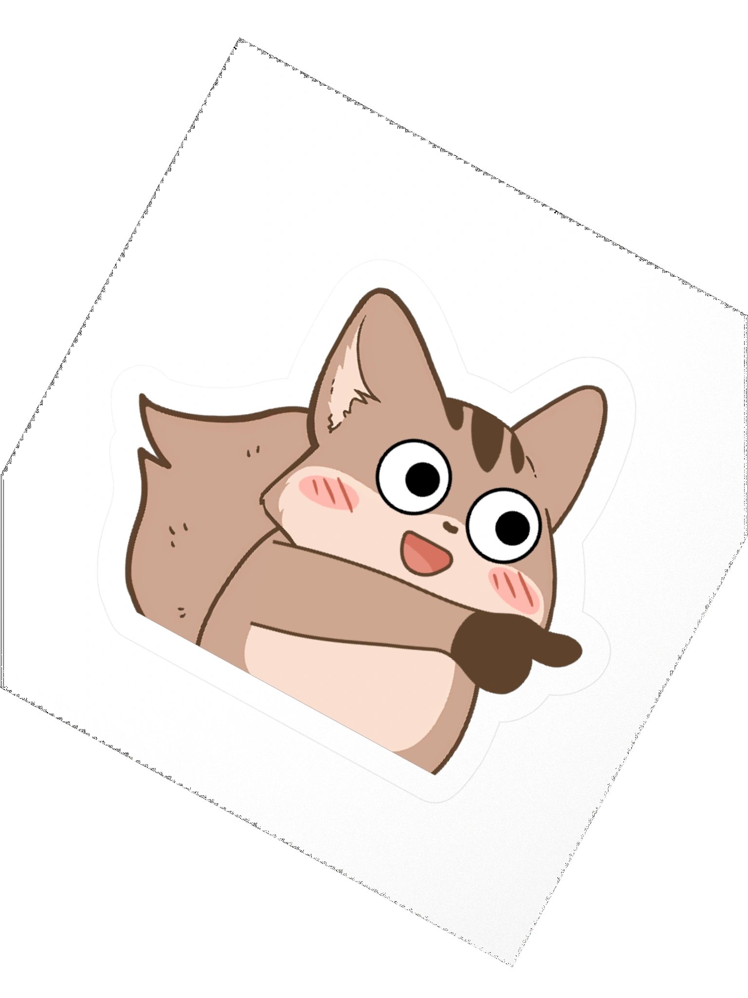 Blushing Animal Kiss Cut Stickers product image (4)