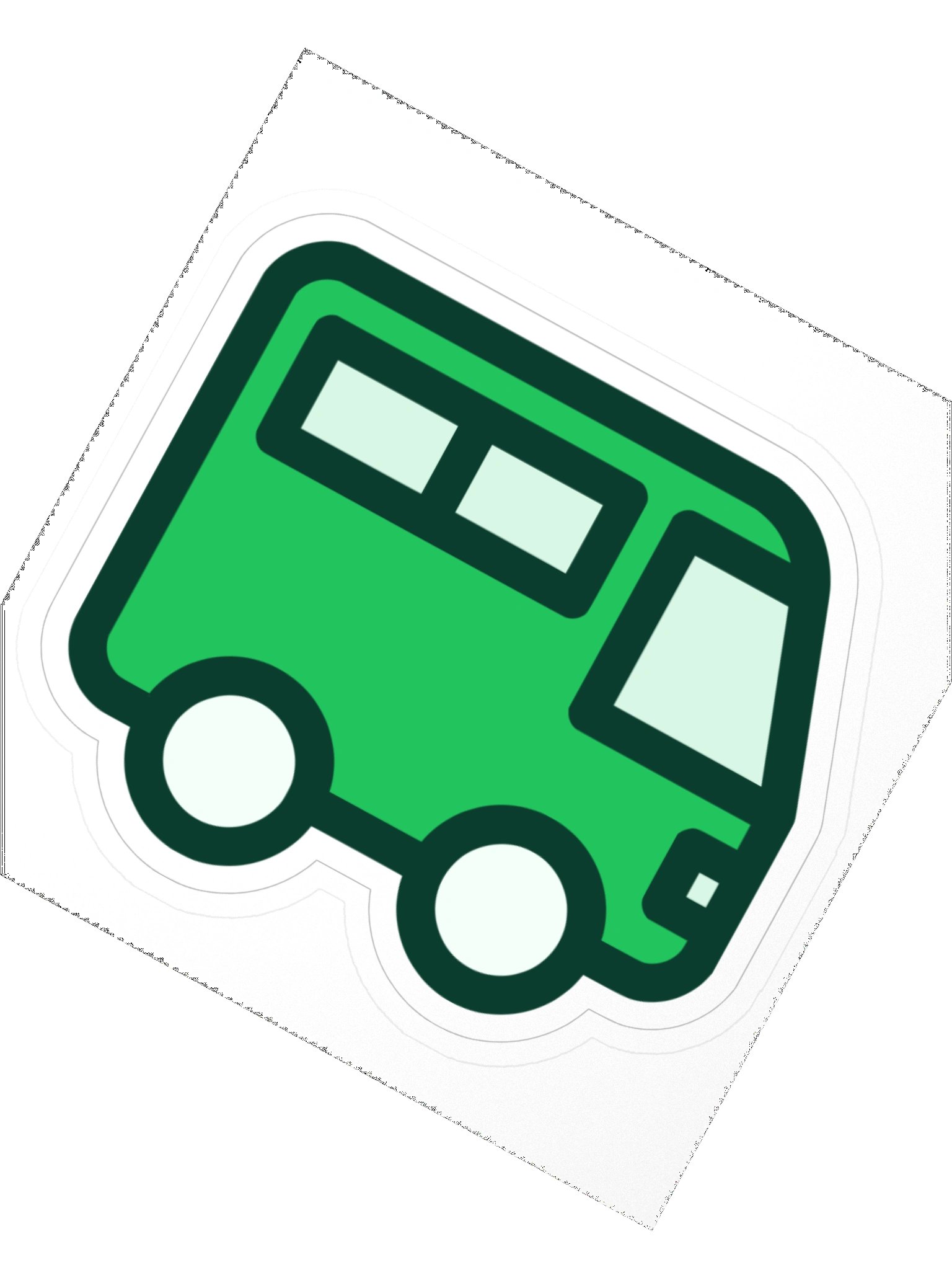 Abfahrt! Sticker – Mint product image (2)