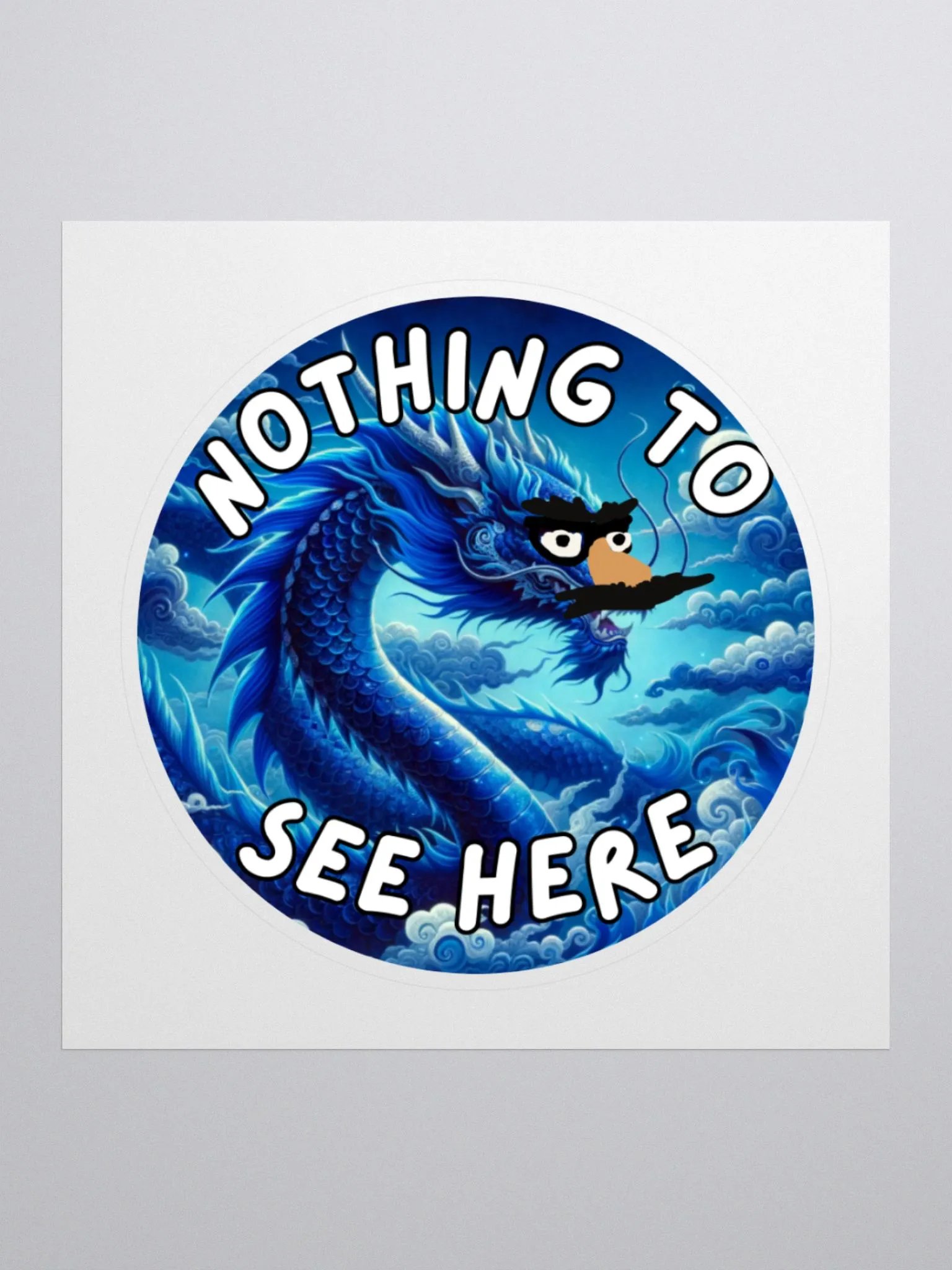 Indigo Drake Sticker product image (1)