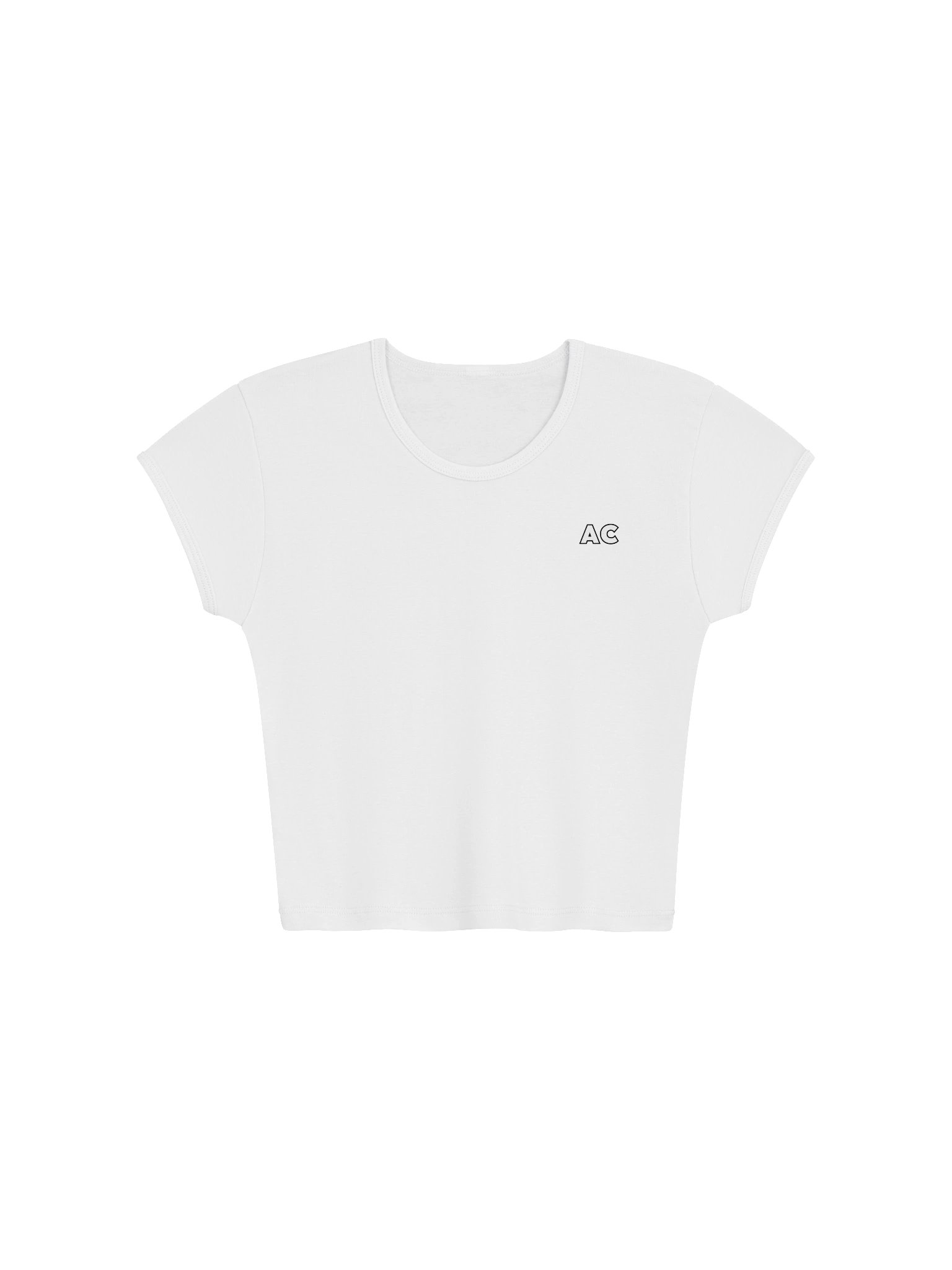 AC Essential Fitted T-Shirt Logo White product image (1)