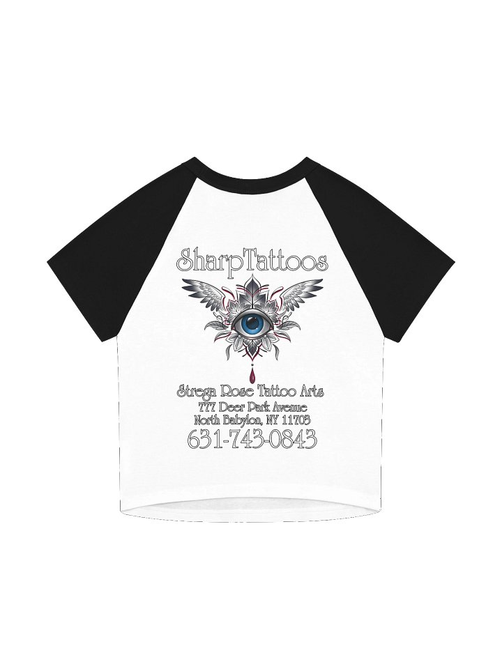 Moonflower - SharpTattoos @ Strega Rose Tattoo Arts Raglan Tee product image (2)