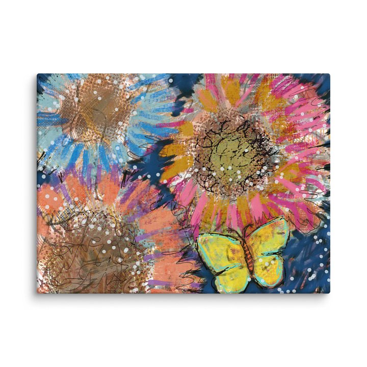 Night Flowers & Butterfly Canvas product image (2)