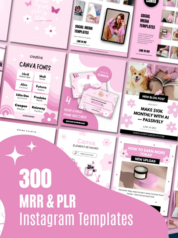 Digital Product Instagram Templates (MRR/PLR) product image (1)