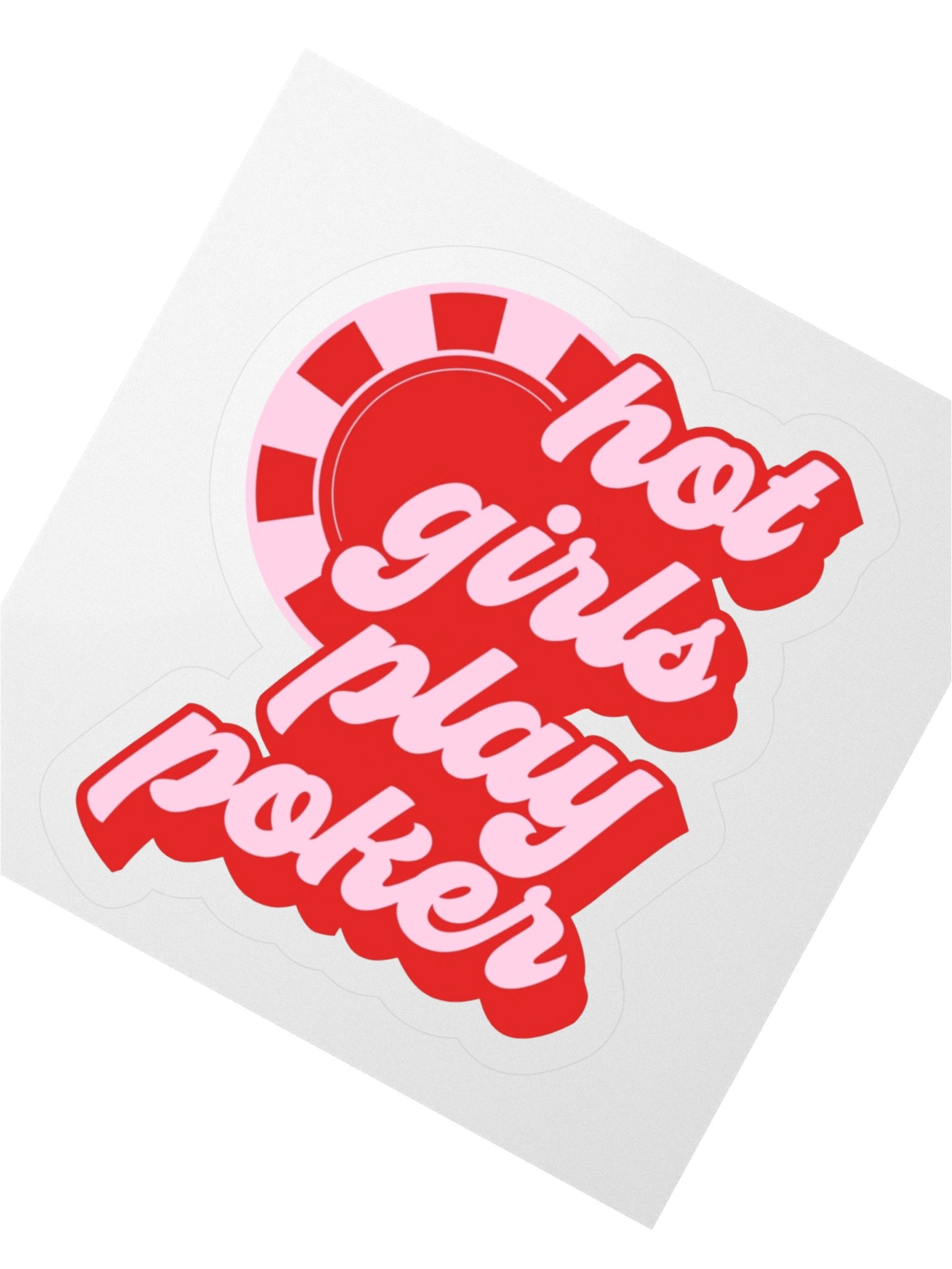 'Hot Girls Play Poker' Sticker product image (2)