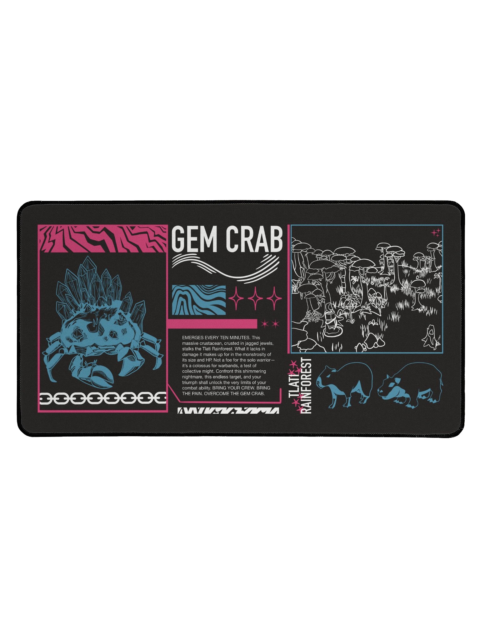 Gem Crab Desk Mat product image (1)