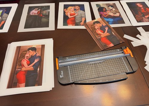 Printing and trimming of the vellum overlays has commenced! There’s still time to grab your set in the Kickstarter Pledge Man...