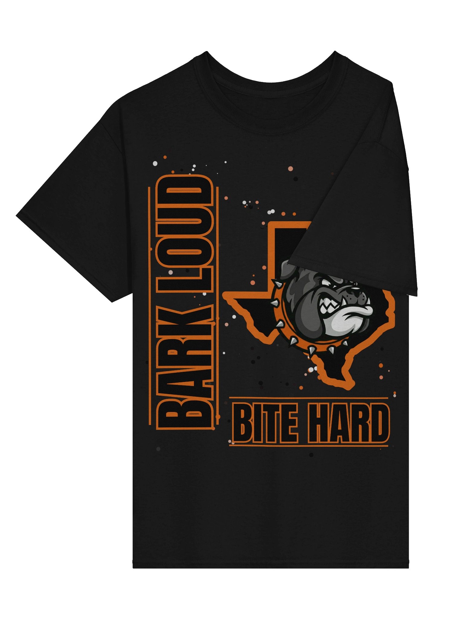 Bark Loud Spirit Tee - Orange on Black [READ DESCRIPTION FOR CUSTOMIZATION] product image (18)