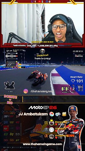 Awokwok sorry kena sundul bg 🤣 | #motogp #motogp24 #motogp25 #motogp26 #fypシ゚