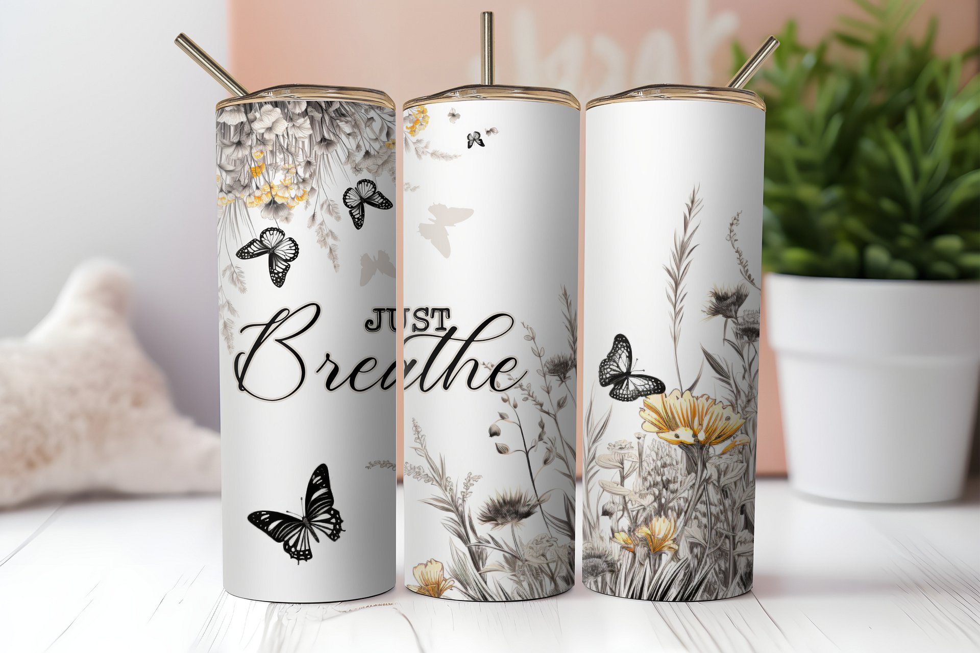 Moments of Serenity: Just Breathe Tumbler product image (2)