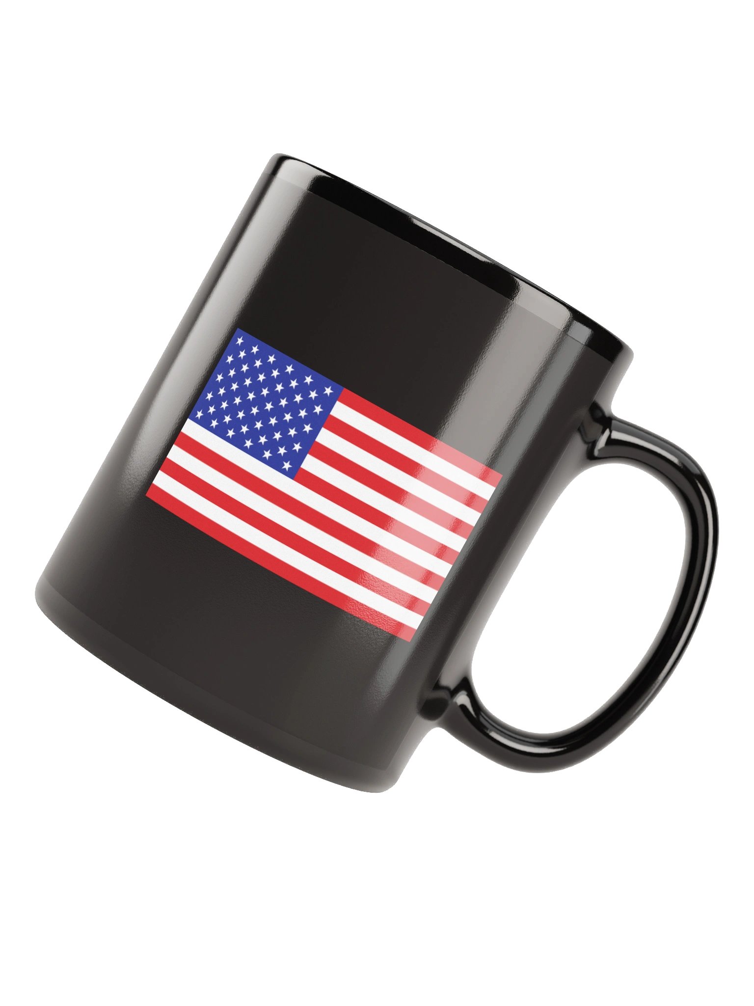 American Flag Black Mug product image (4)