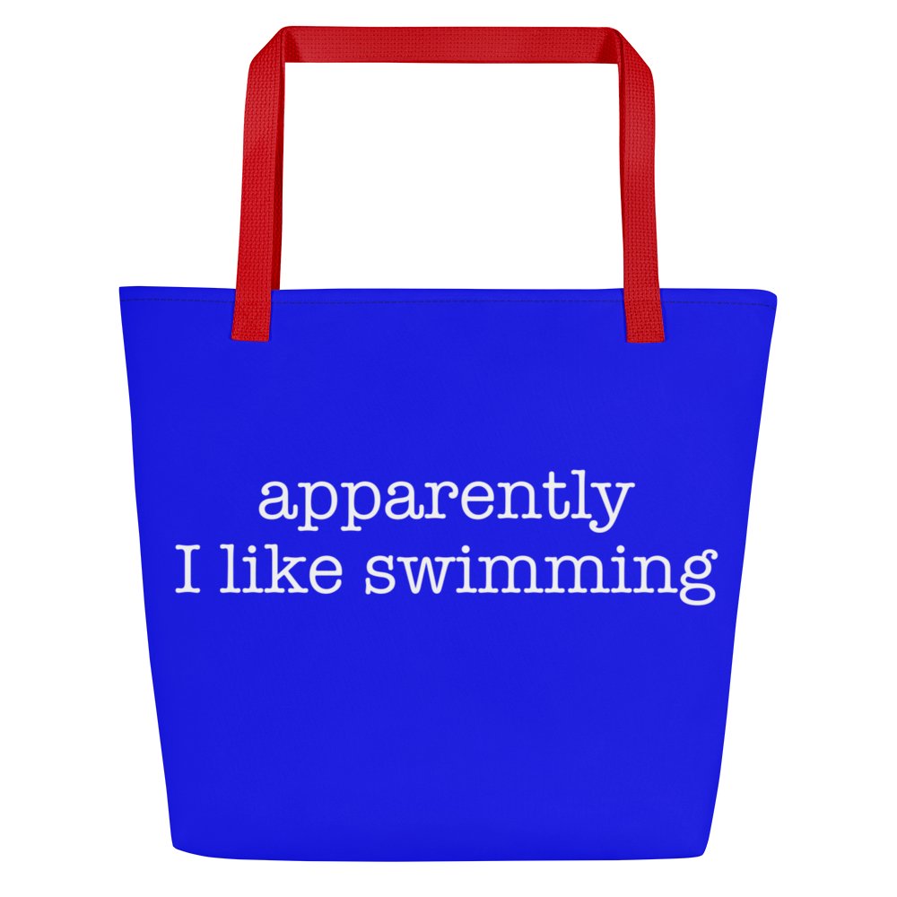 Apparently I Like Swimming Marlins Tote Bag product image (1)