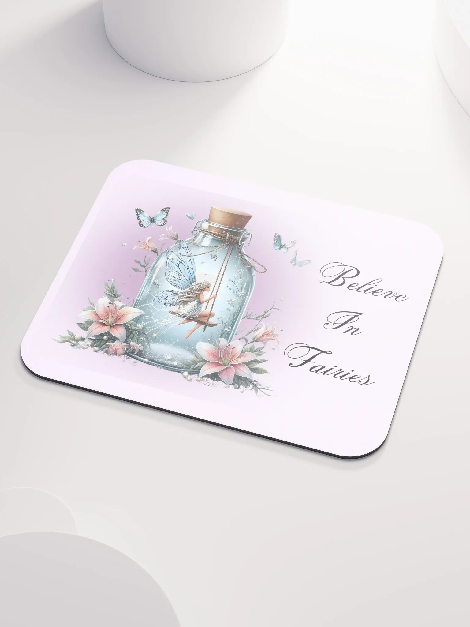 Whimsical Fairy Glass Bottle Mouse Pad product image (4)