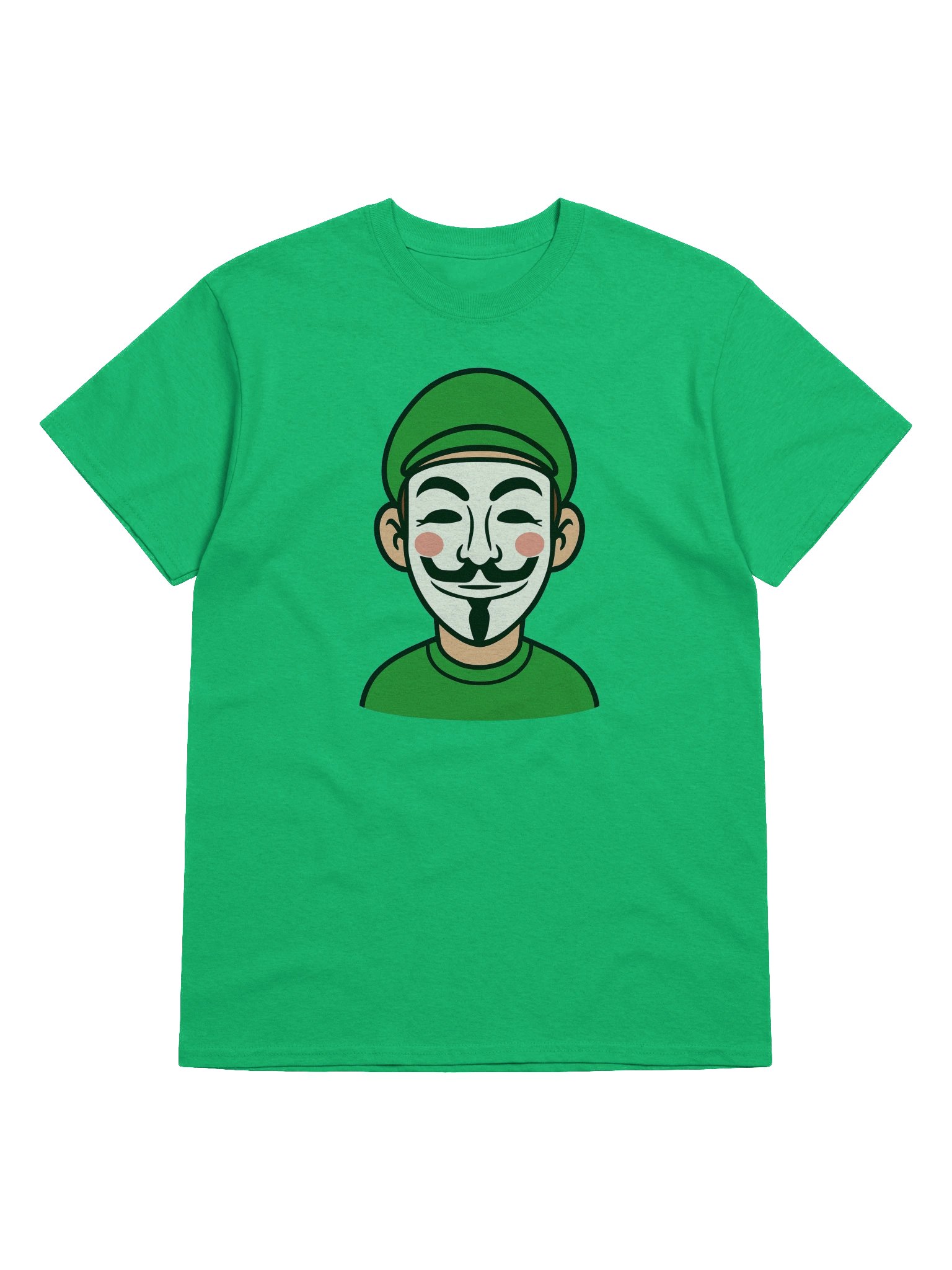 Masked Green Shirt and Hat Man Tee product image (13)