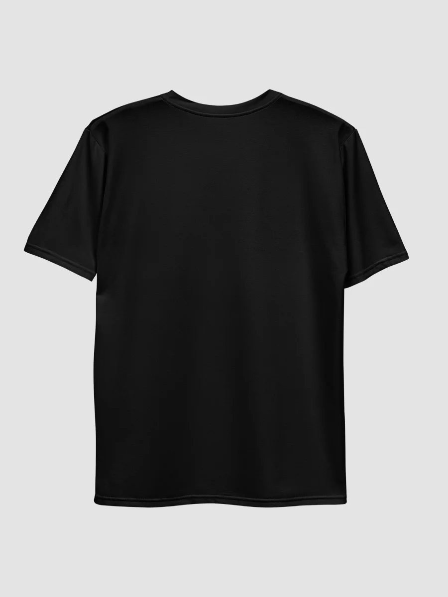 “INFINITE” & CROWN™ logo print—short-sleeve crew men’s (black-on-black) · Exclusive, limited all-black variant product image (4)