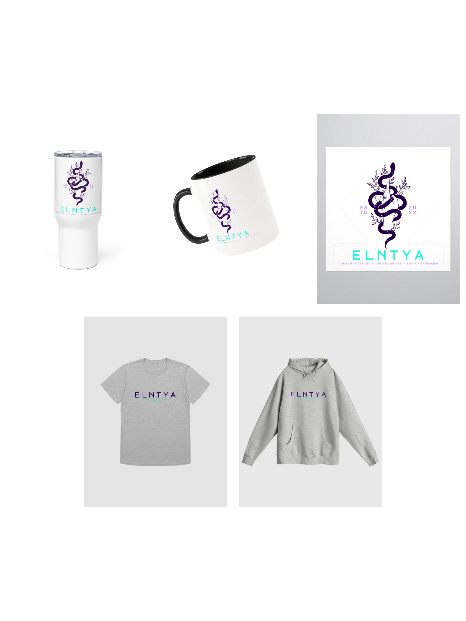 Snek Logo Collection - Light Option / Purple Snek / Big El product image (1)