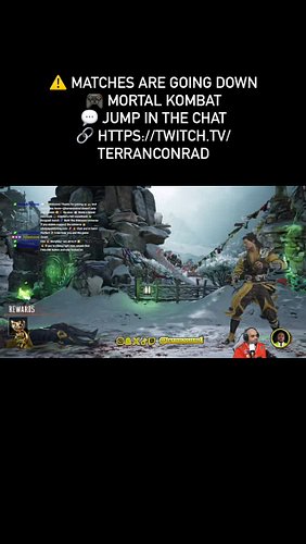 ⚠️ MATCHES ARE GOING DOWN
🎮 Mortal Kombat
💬 Jump in the chat
🔗 https://twitch.tv/terranconrad