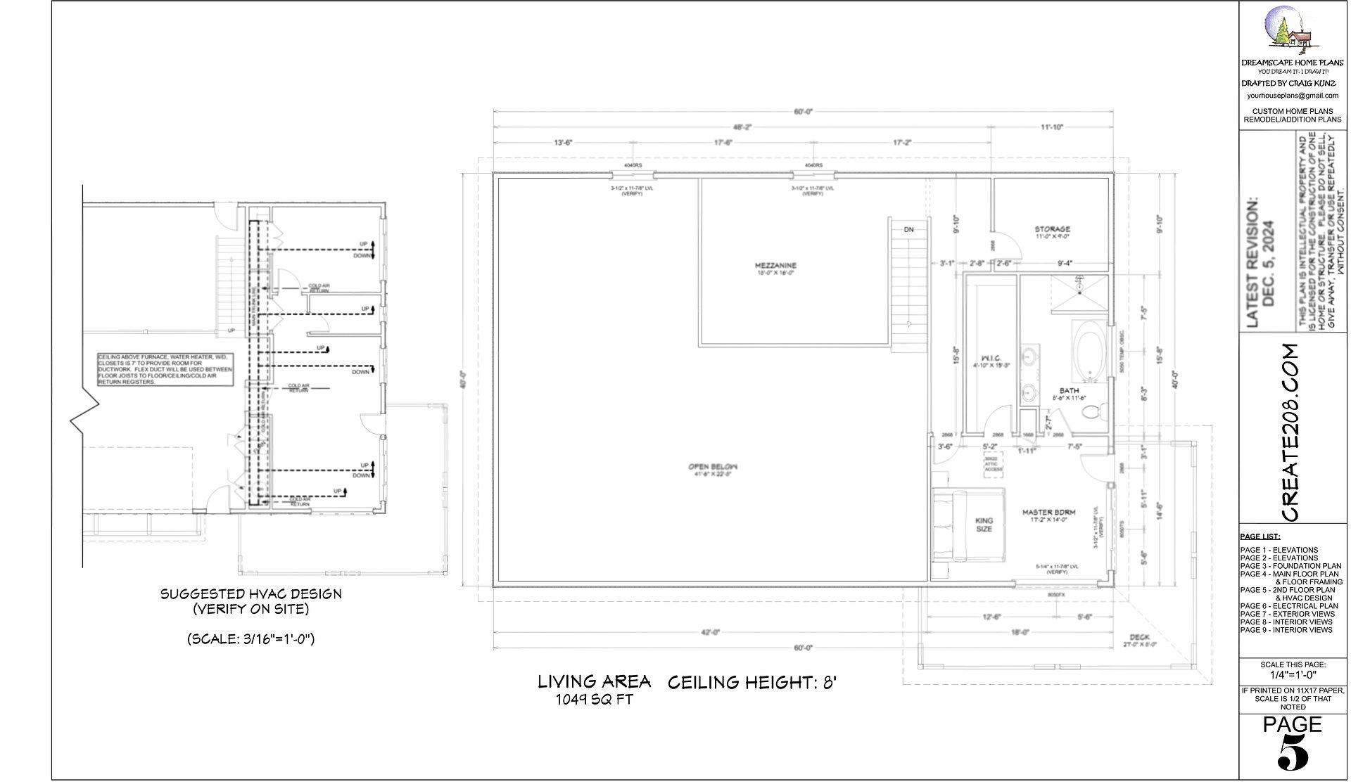 Create 208 - Construction Drawings - 10-Page Set + CAD Files product image (3)